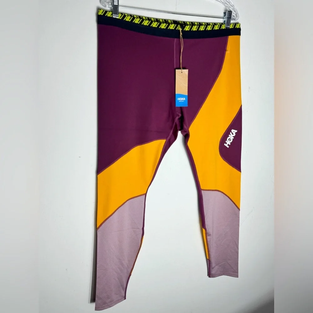 New Hoka One One Hupana Tight Women's Grape Wine 7/8 Length leggings size XXL - Picture 2 of 10